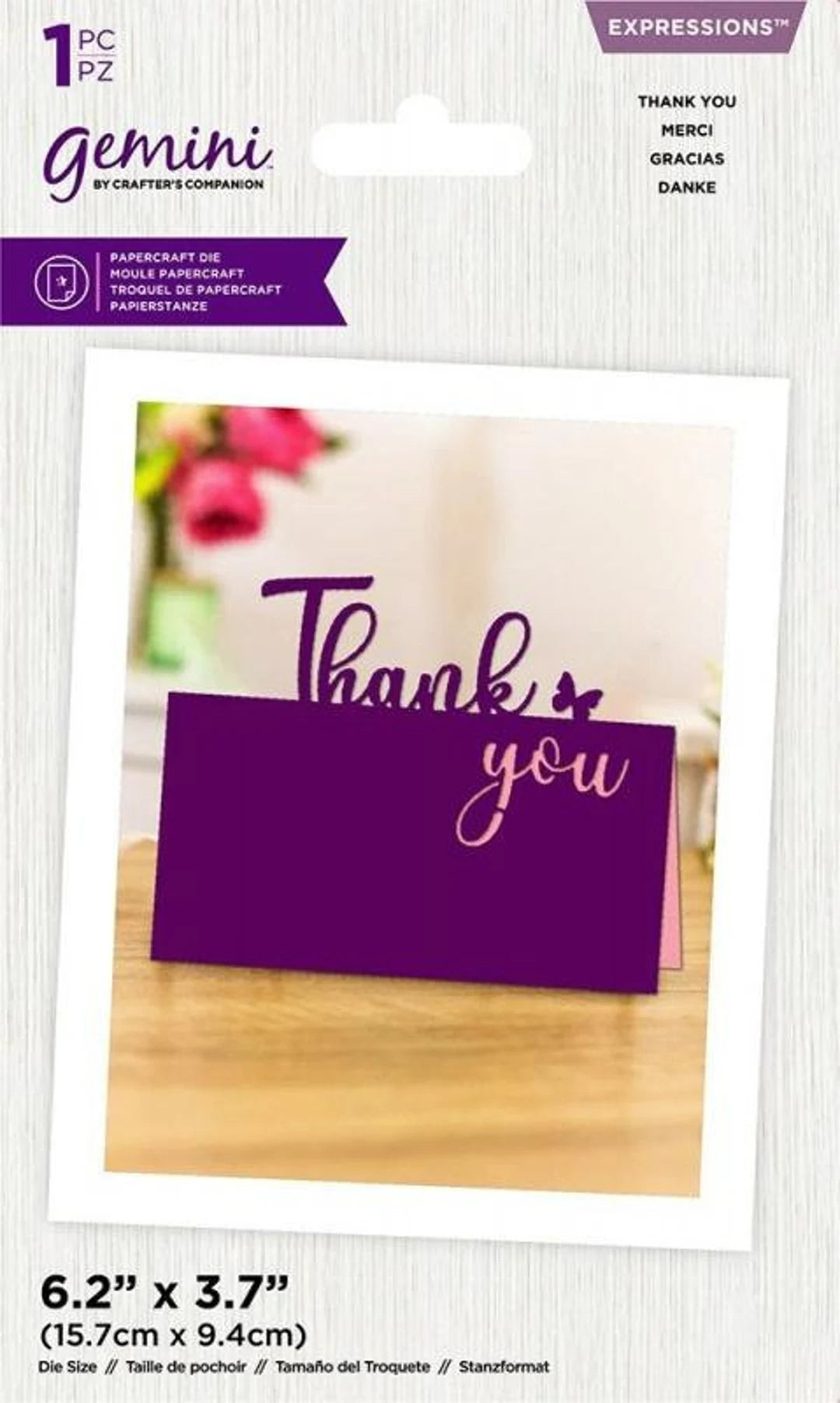 Gemini Expressions THANK YOU Metal Cutting Die 1pc