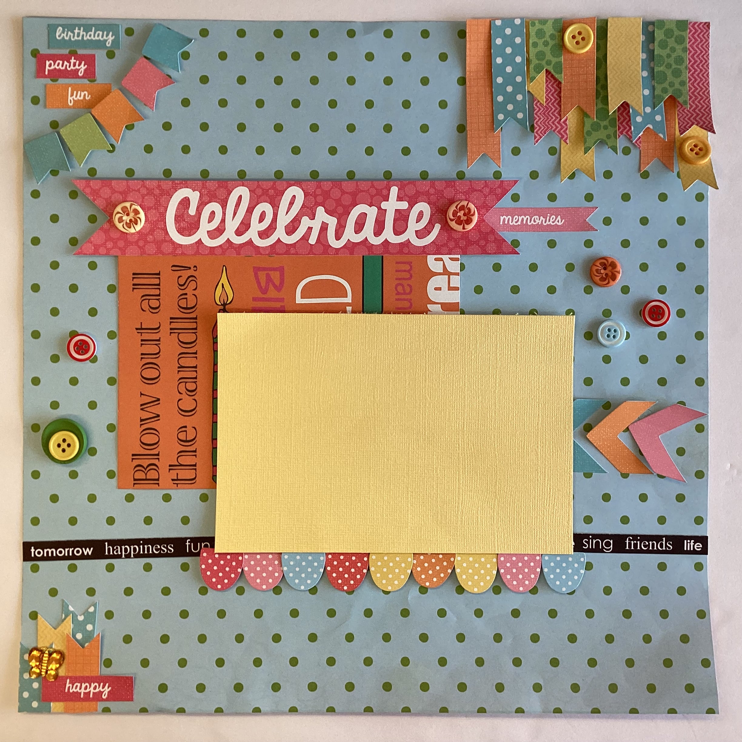 Kaisercraft Pop! 12"X12" Cardstock Sticker Sheet