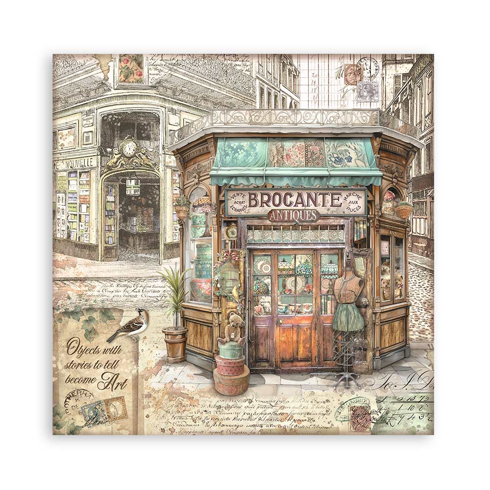 Stamperia BROCANTE ANTIQUES 12"X12" Maxi Paper Pad