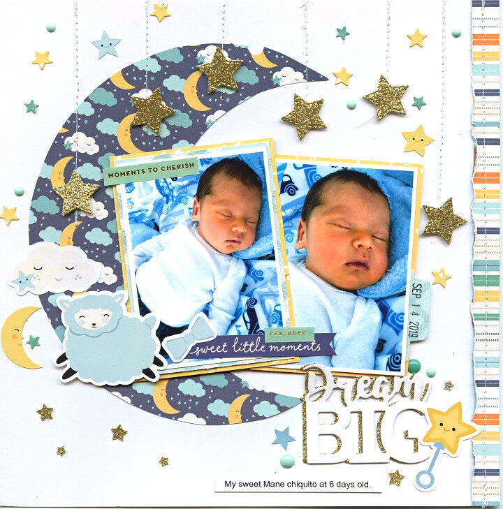 Echo Park HELLO BABY BOY 12"X12" Scrapbook Collection Kit