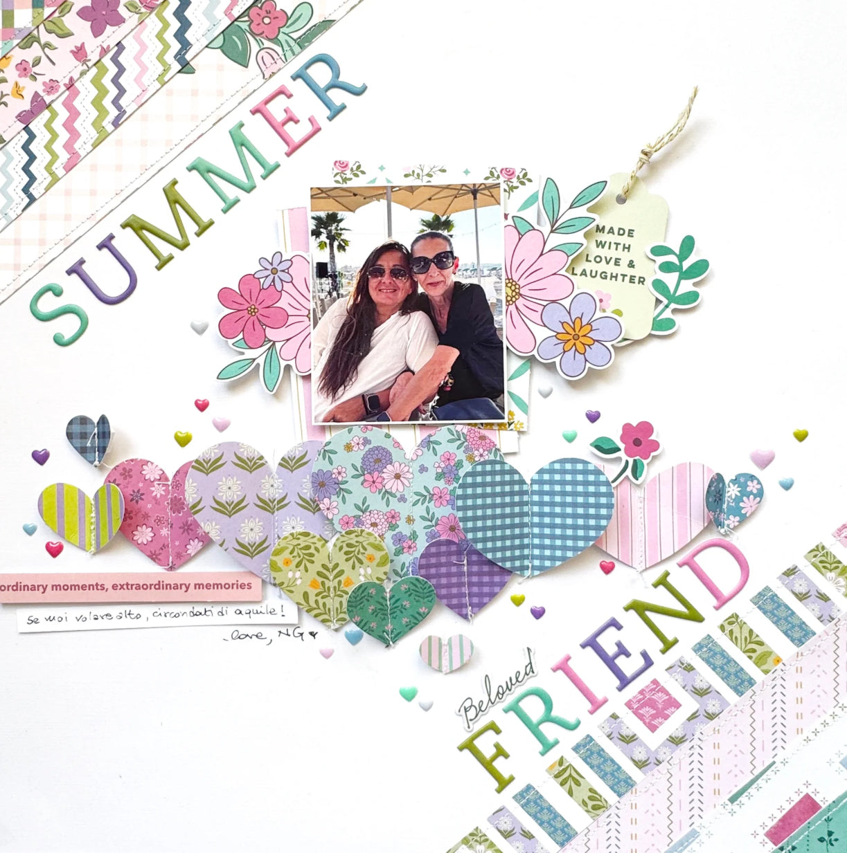 Pinkfresh Paige Evans LOVELY LANE Puffy Alphas Stickers 130pc