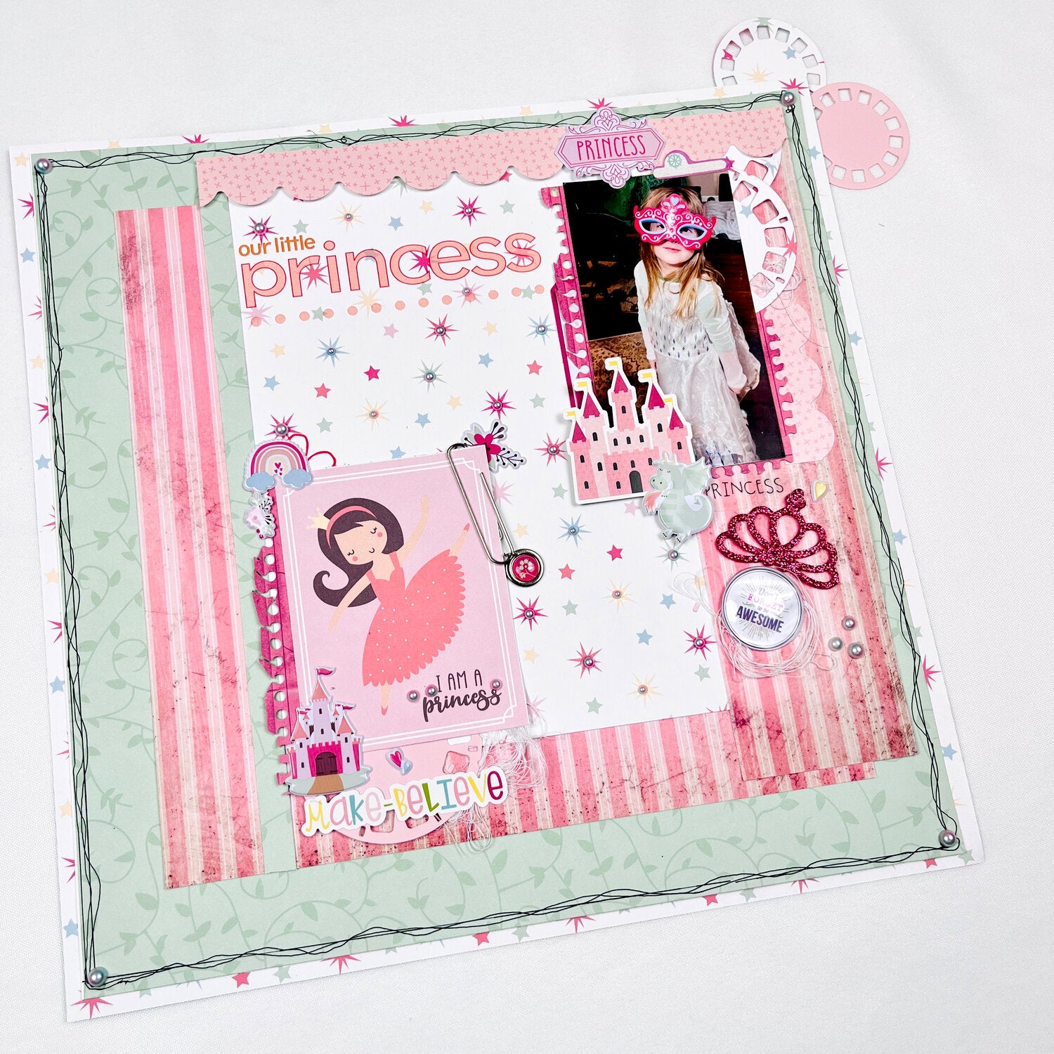 Echo Park OUR LITTLE PRINCESS 12"X12" Scrapbook Collection Kit