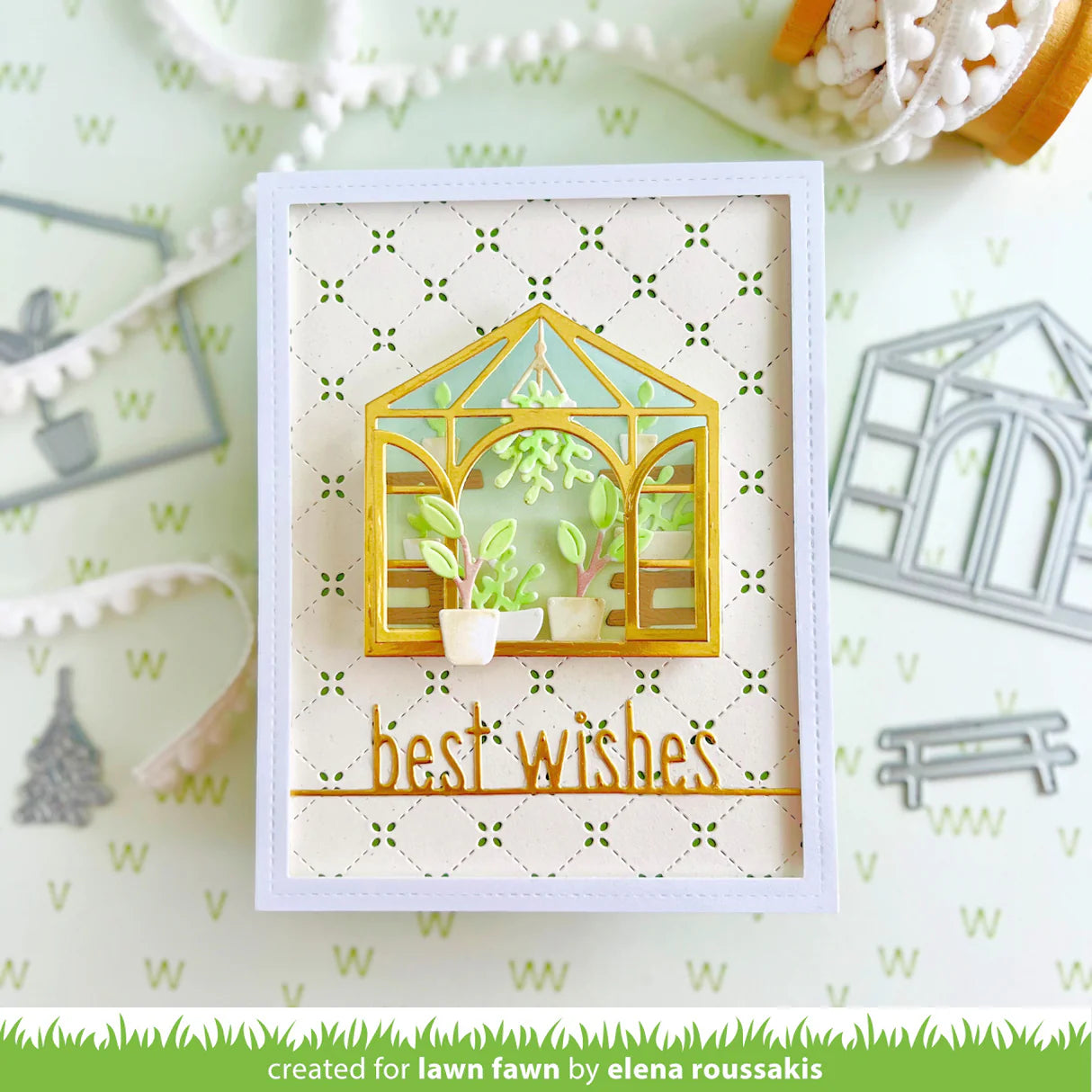Lawn Cuts BUILD A GREENHOUSE Custom Craft Dies 13pc