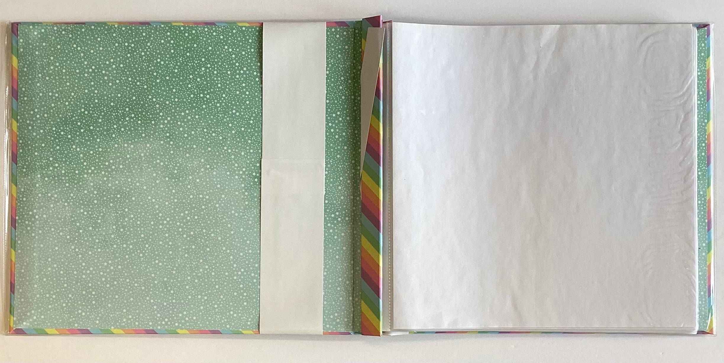 Recollections PASTEL RAINBOW STRIPE 12"X12" Scrapbook Album