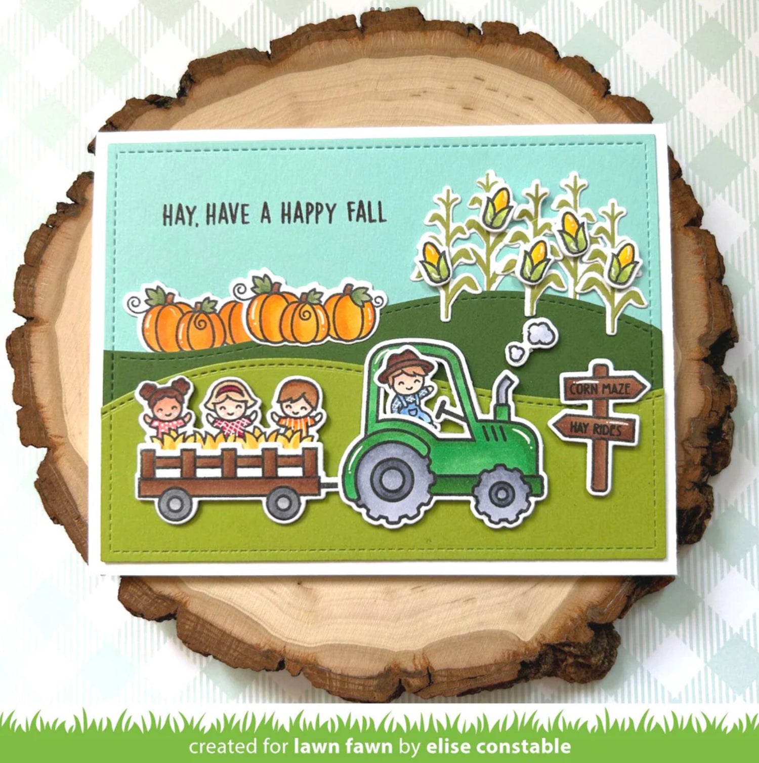 Lawn Fawn HAY THERE, HAYRIDES! Stamp & Die SET