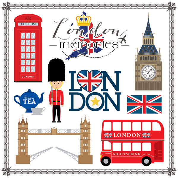 Scrapbooksrus LONDON BIG 12”X12” Scrapbook Kit