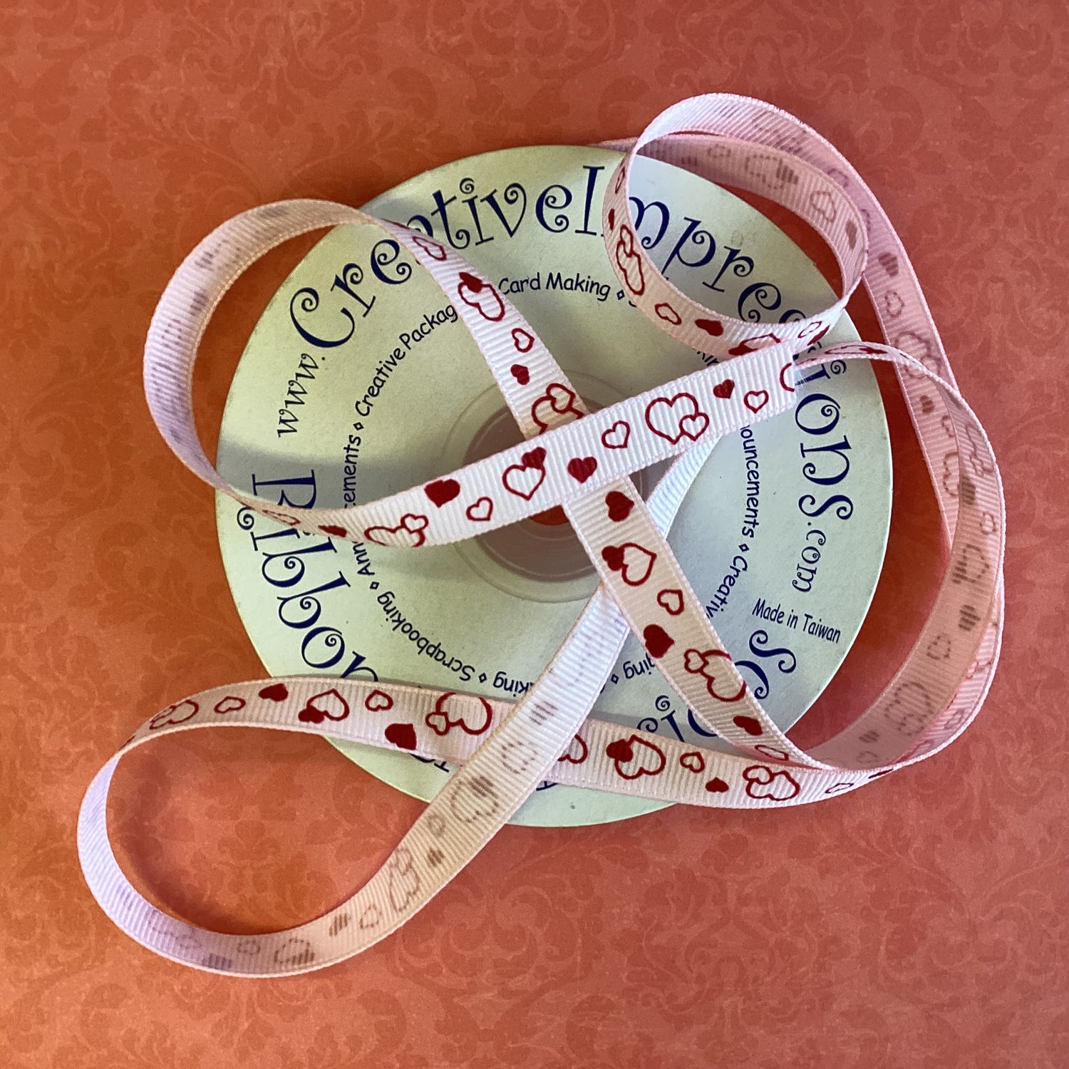 Creative Impression 1/8" LOVE GROSGRAIN Ribbon 1 yard