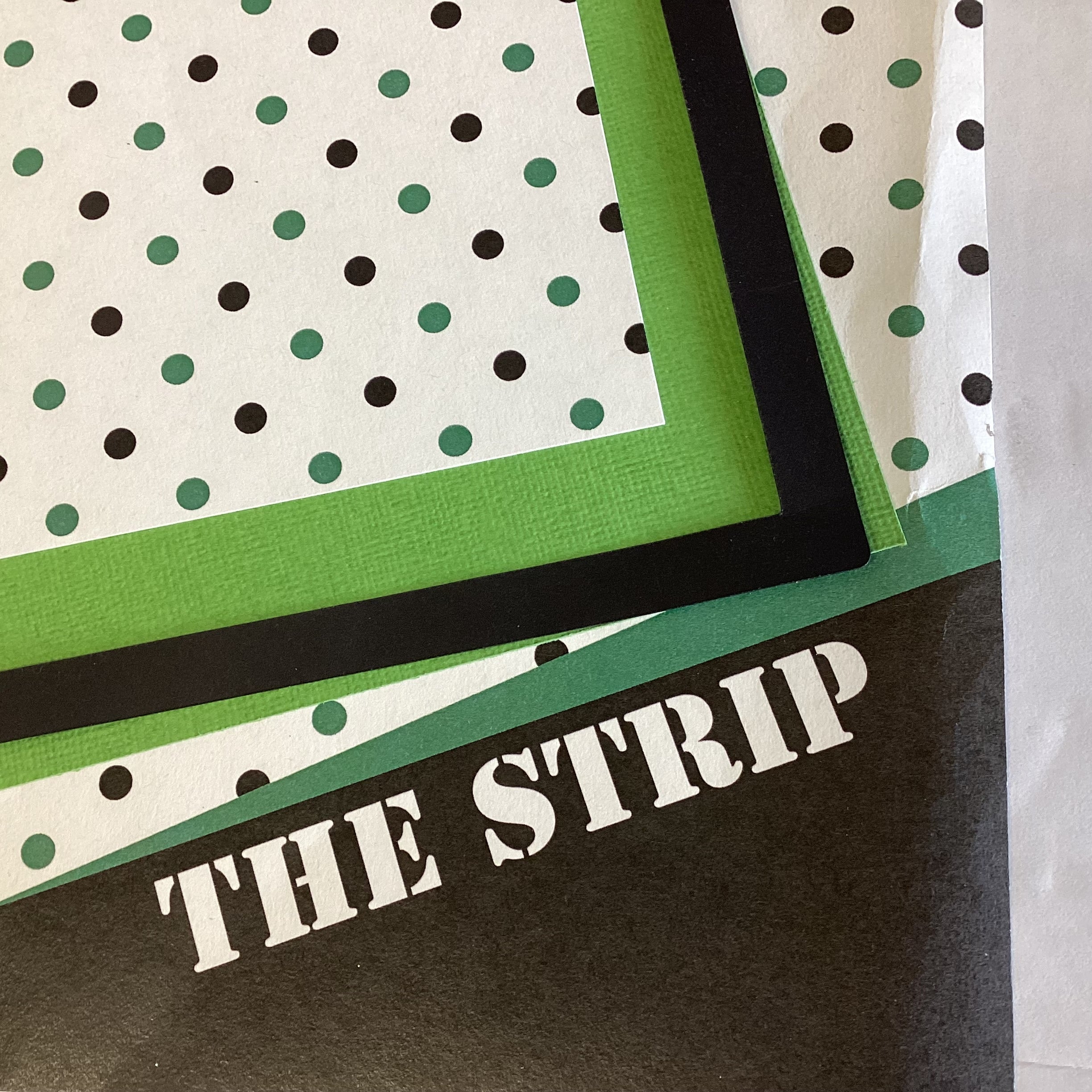 Premade Page I WALK THE STRIP (1) 12X12 Scrapbook