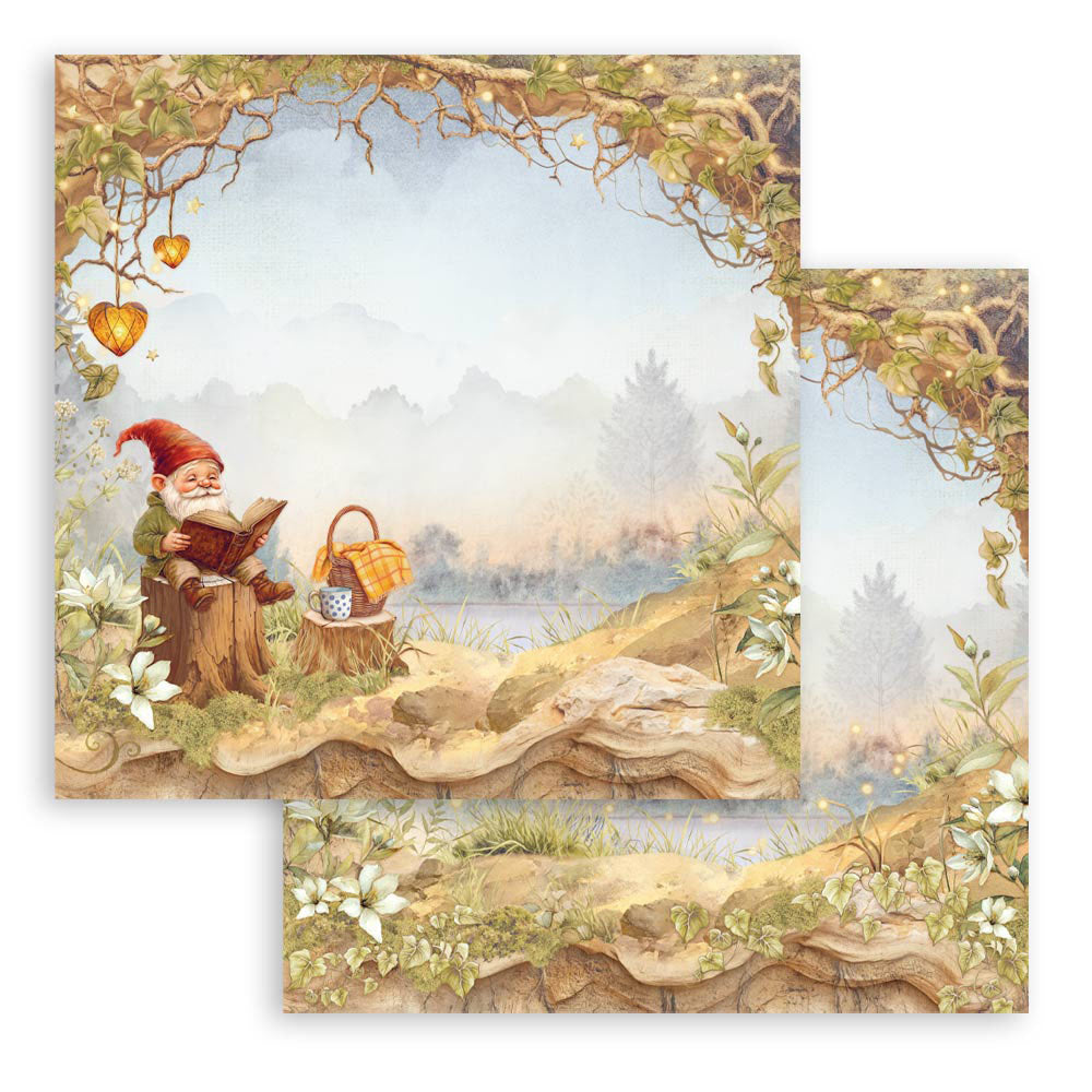 Stamperia Romantic WHISPERING WOODS 12"X12" Scrapbook Paper Pad