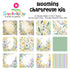 Scrapbooksrus BLOOMING CHARTREUSE KIT 12pc 12"X12" Scrapbook Paper