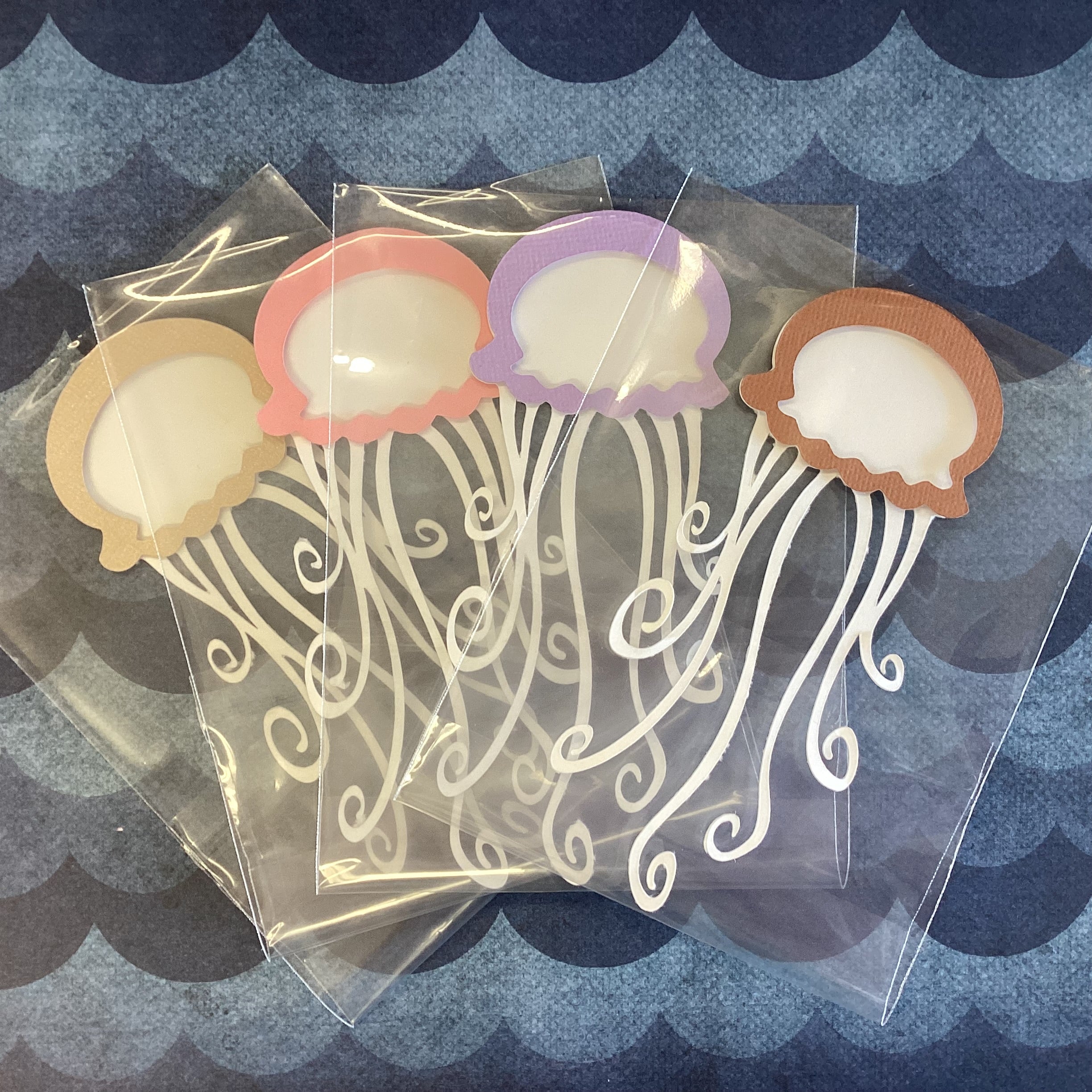 JELLYFISH Scrapbook Die Cut Embellishment