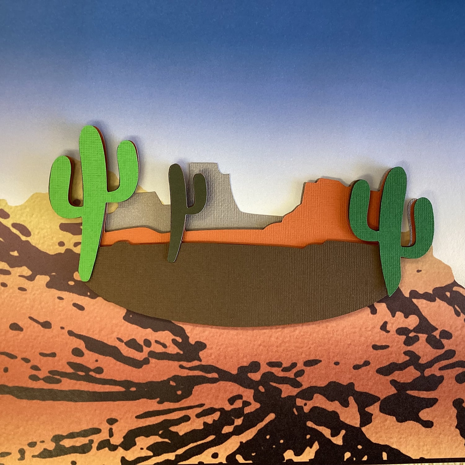 MOUNTAIN CACTUS Red Rock Mt. Charleston Grand Canyon Travel Laser Cut