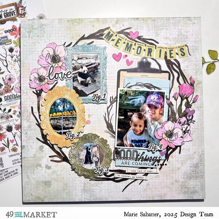 49 and Market Vicki Boutin CURIOSITIES IN WILLOW GROVE 12”X12” Starters Paper 1