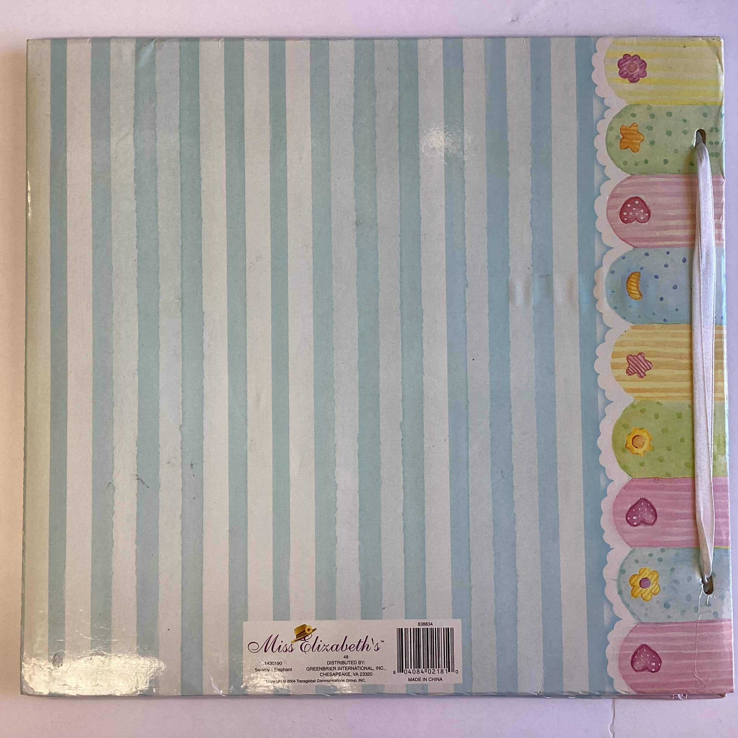 Miss Elizabeth’s BABY 12”X12” Scrapbook Album