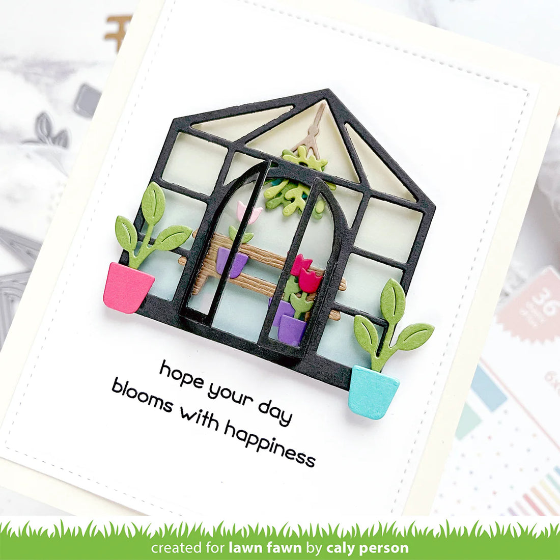 Lawn Cuts BUILD A GREENHOUSE Custom Craft Dies 13pc