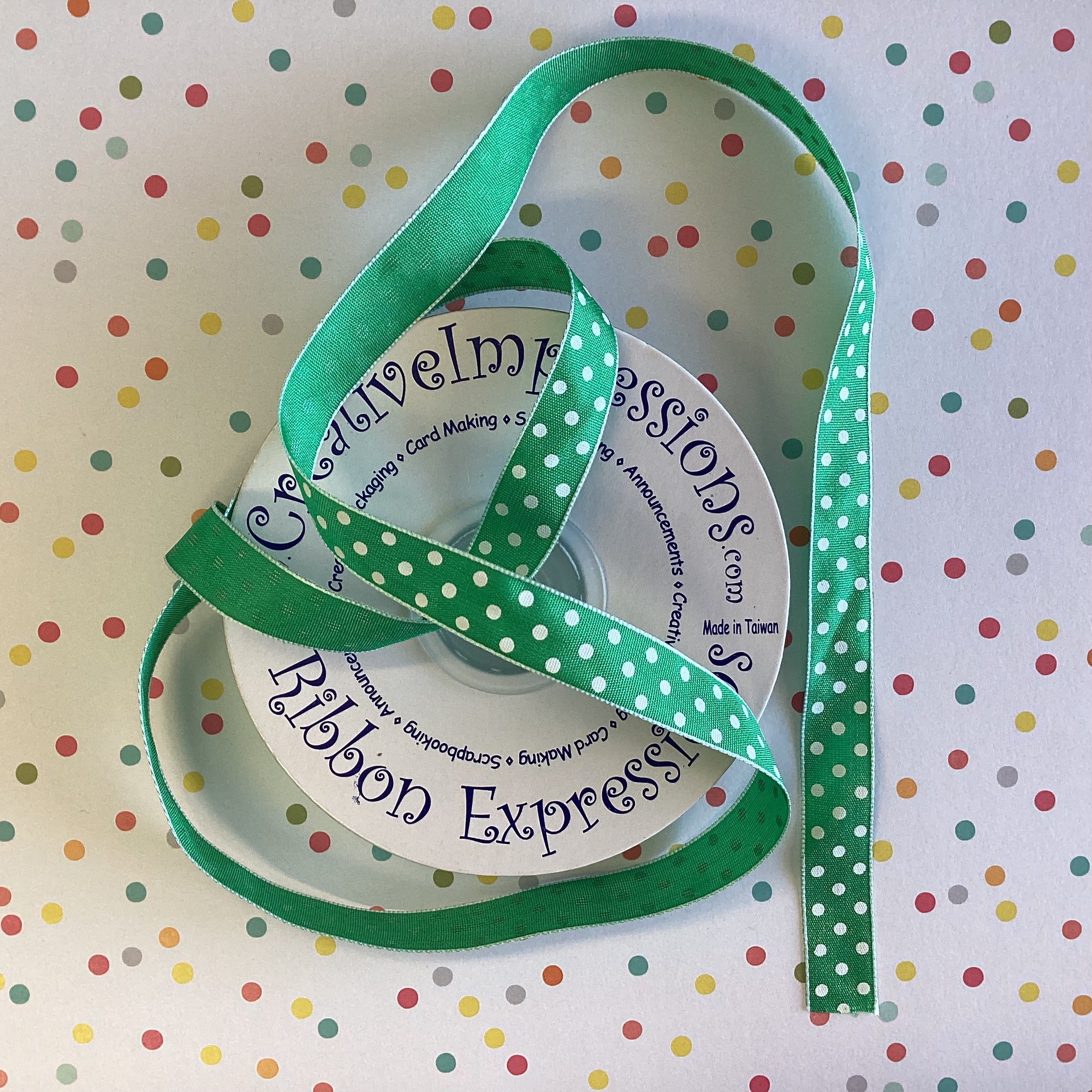 Creative 1/2" POLKA DOT RIBBON Trim 1 yard yd