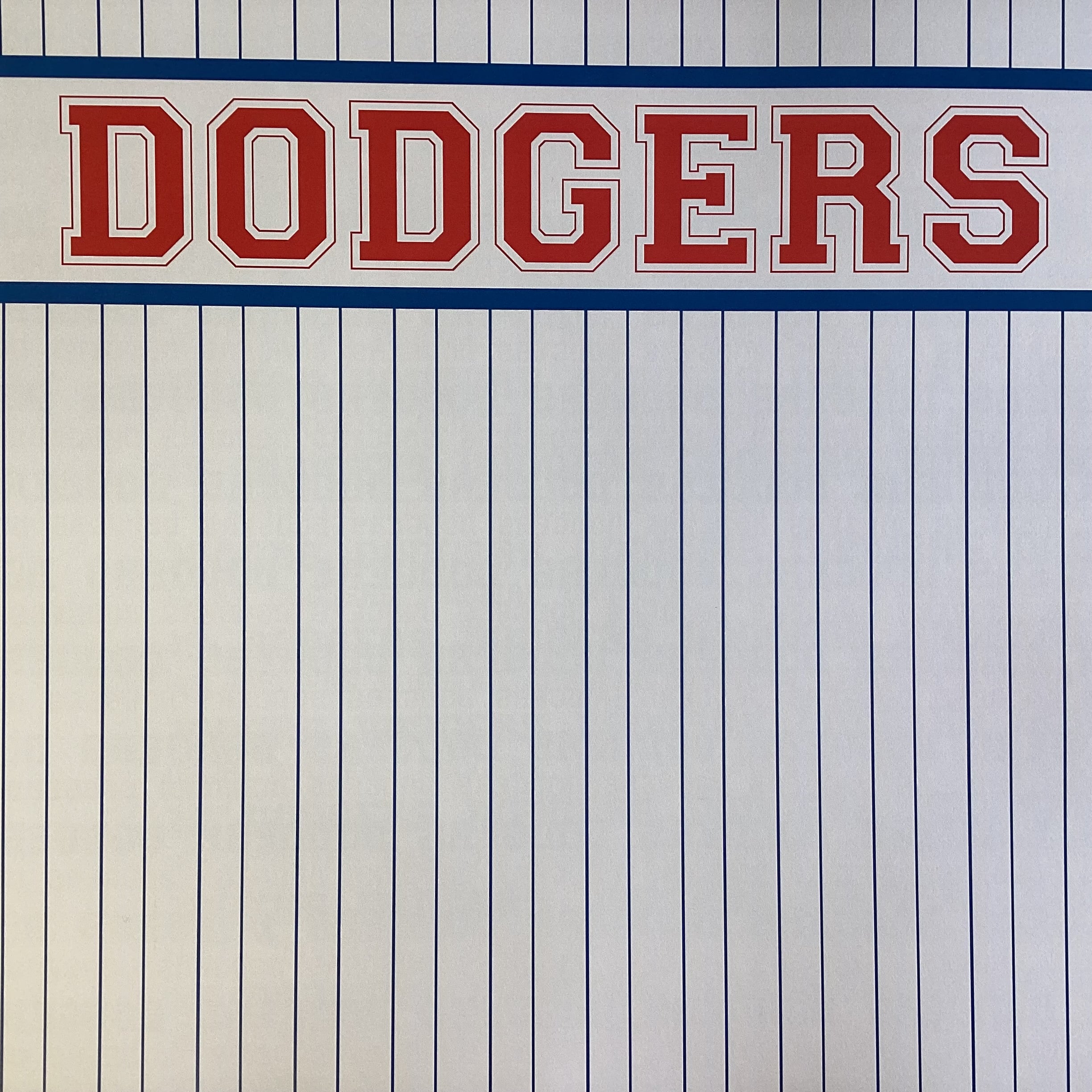 Scrapbooksrus DODGERS BASEBALL 12"X12" Scrapbook Paper Kit 12 Sheets
