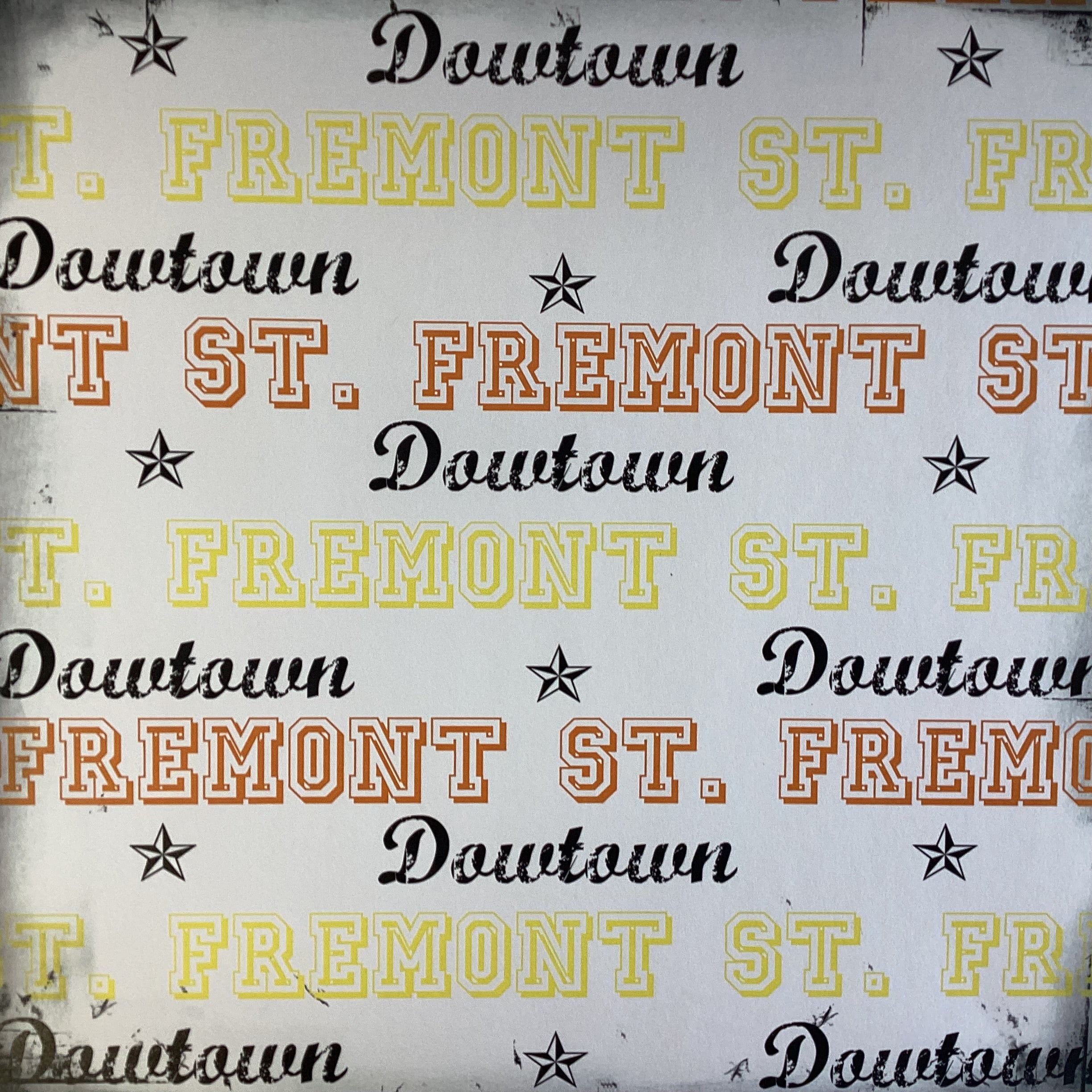 Grungy Grid DOWNTOWN FREMONT 12"X12" LasVegas Scrapbook Paper