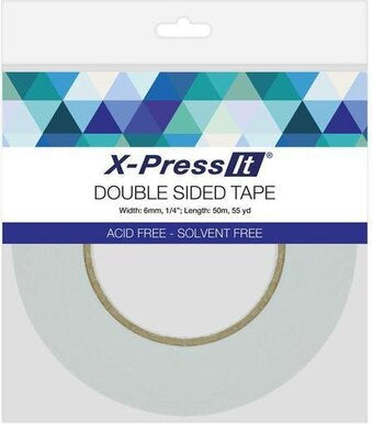 X-Press It TAPE 1&quot; Double Sided Solvent Free 55yd