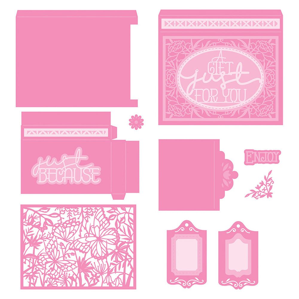 Tonic Studios DOUBLE DELIGHT MAGIC SLIDING Box Die Set