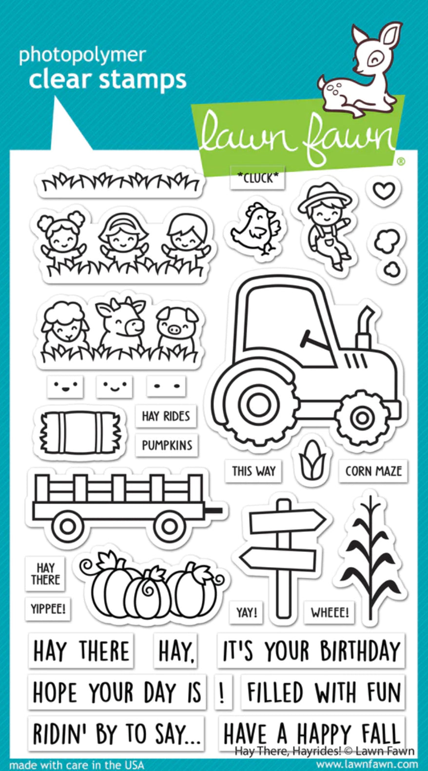 Lawn Fawn HAY THERE, HAYRIDES! Stamp & Die SET