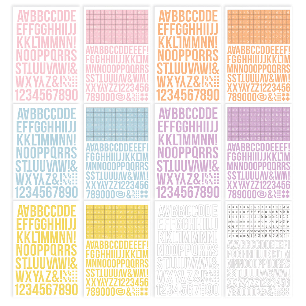 Simple Stories ColorVibe SPRING Alpha Sticker Book