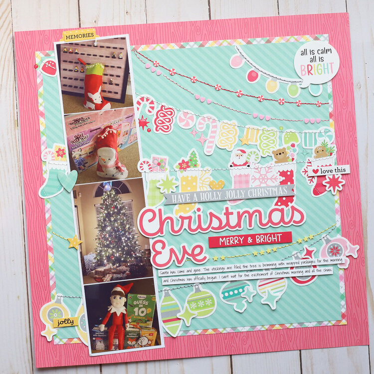 Doodlebug Tinsel Time HAPPY HOLIDAYS Shakers