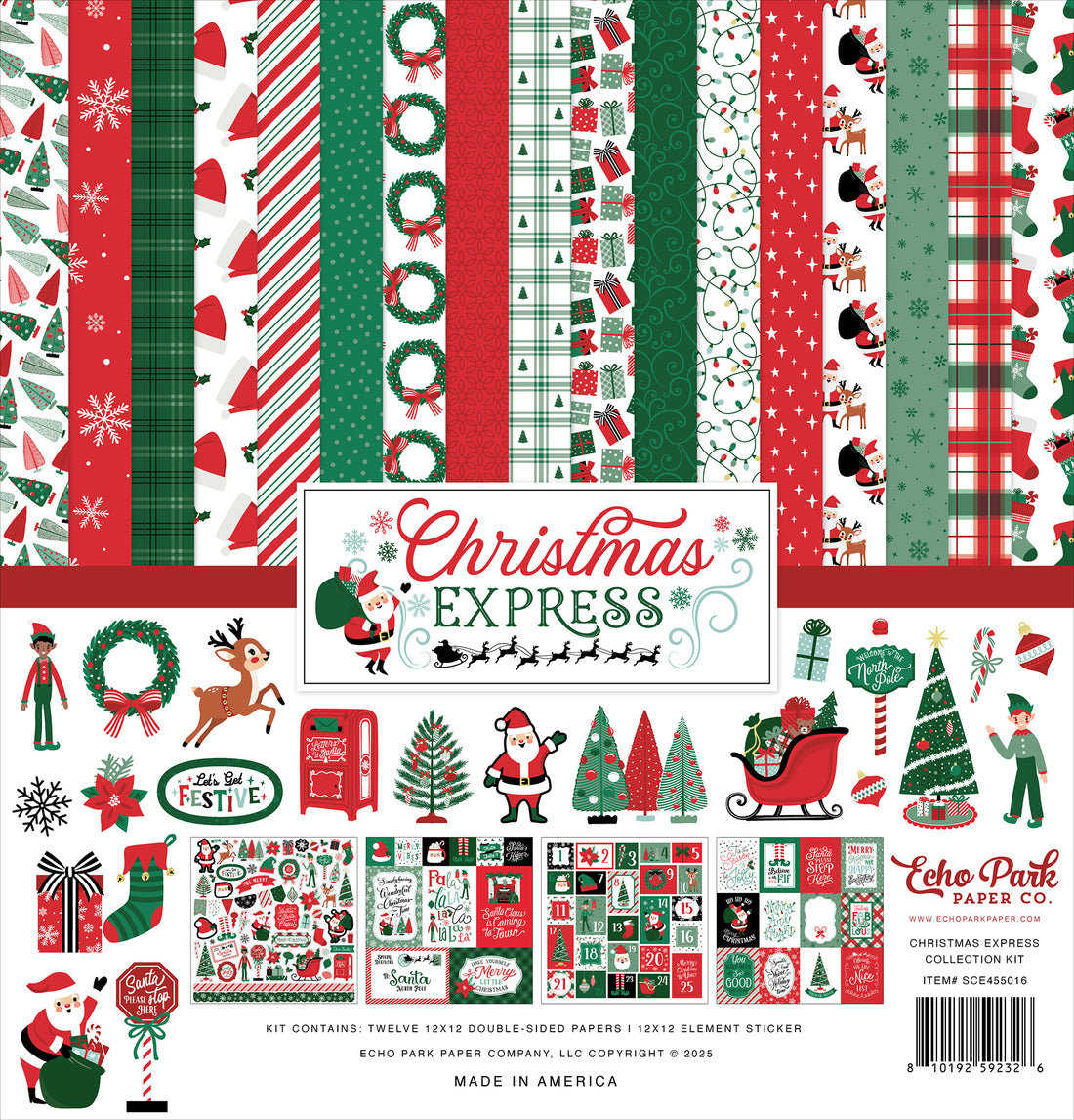 Echo Park CHRISTMAS EXPRESS 12"X12" Collection Kit