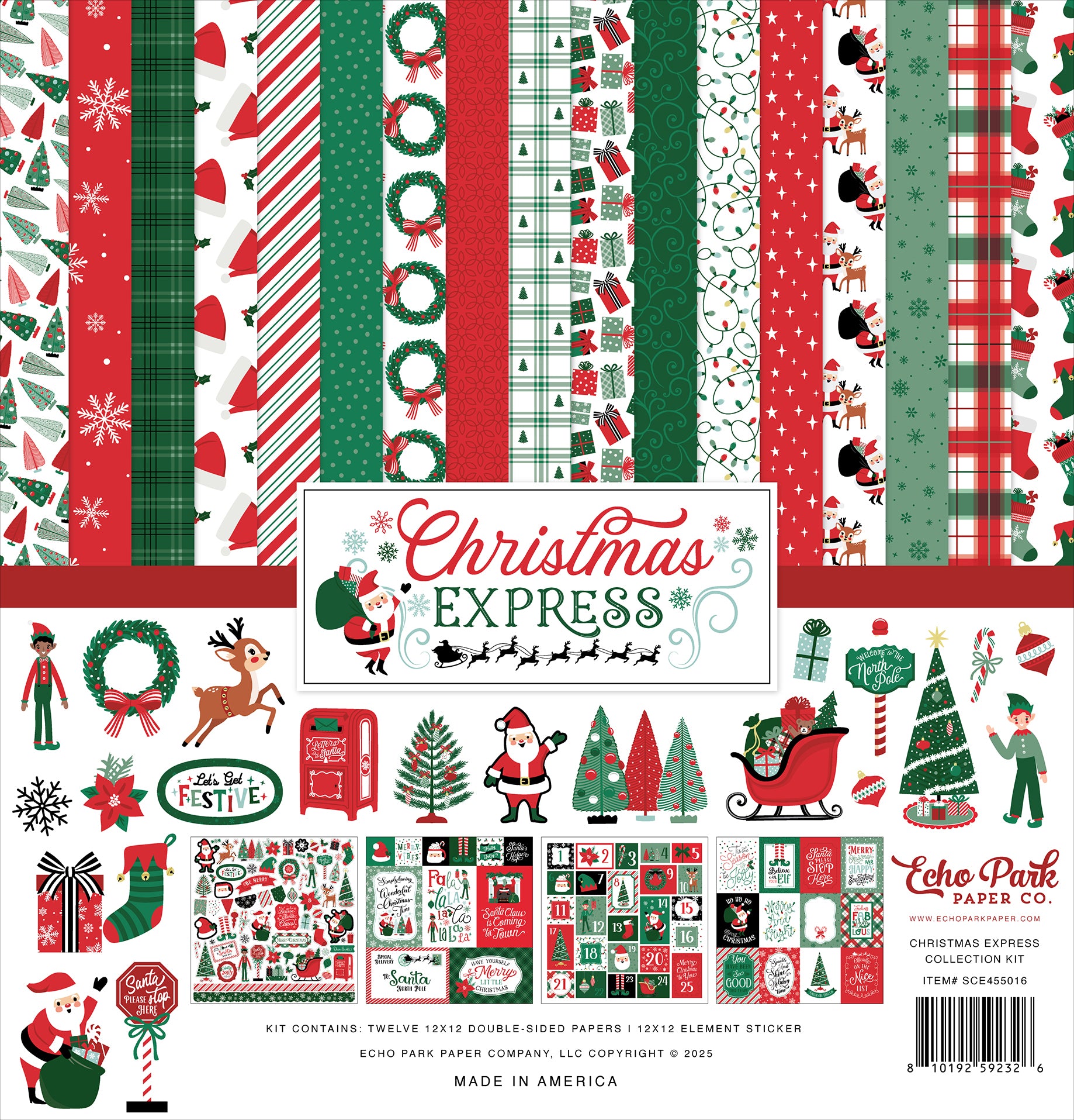 Echo Park CHRISTMAS EXPRESS 12"X12" Collection Kit