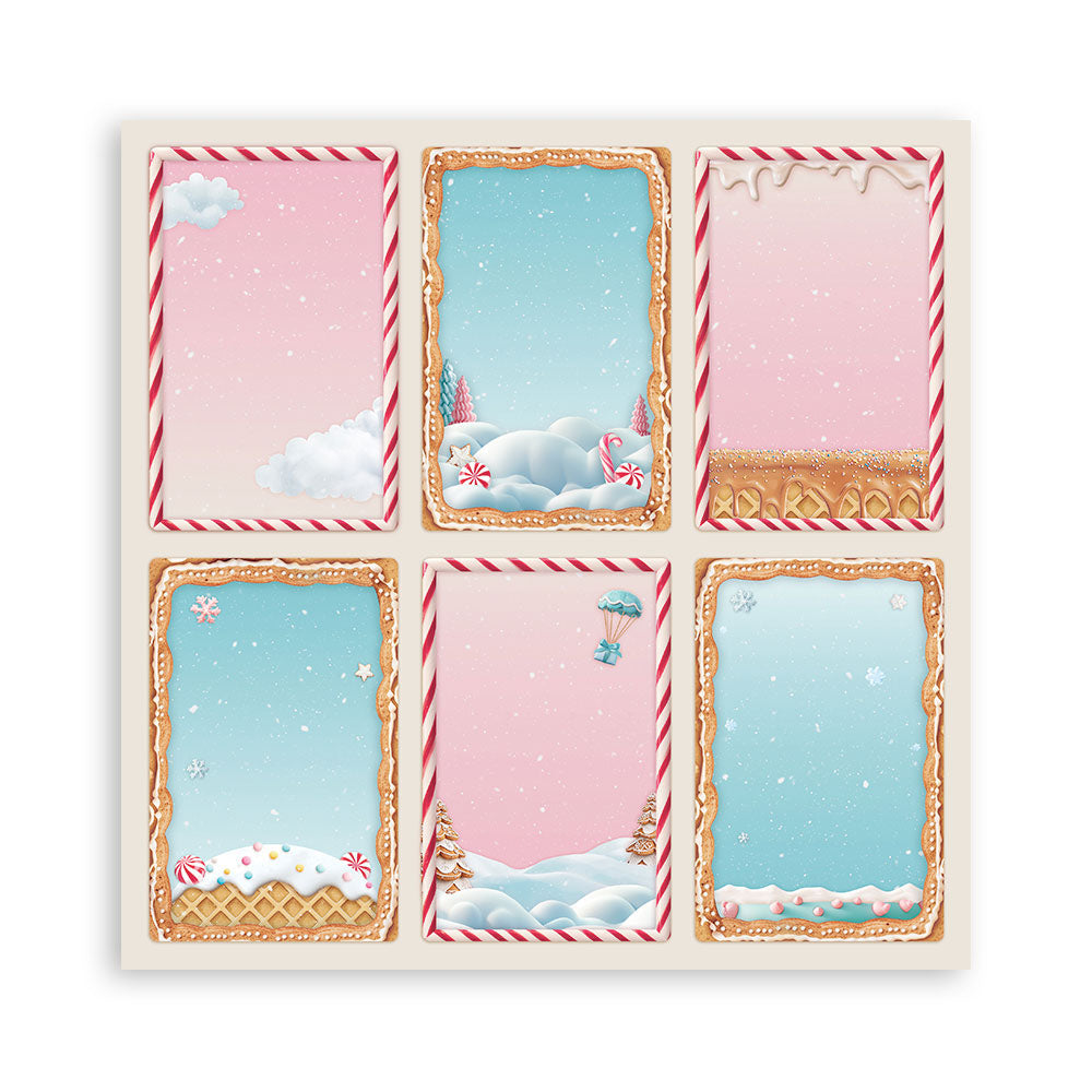 Stamperia Candy Christmas MAXI PAD 12"X12" Scrapbook Paper Pack