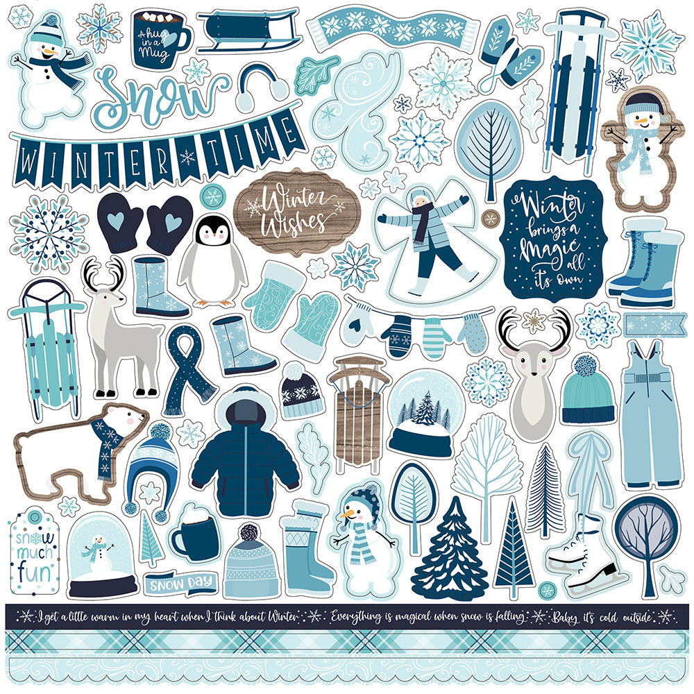 Echo Park WINTER MAGIC 12"X12" Scrapbook Collection Kit