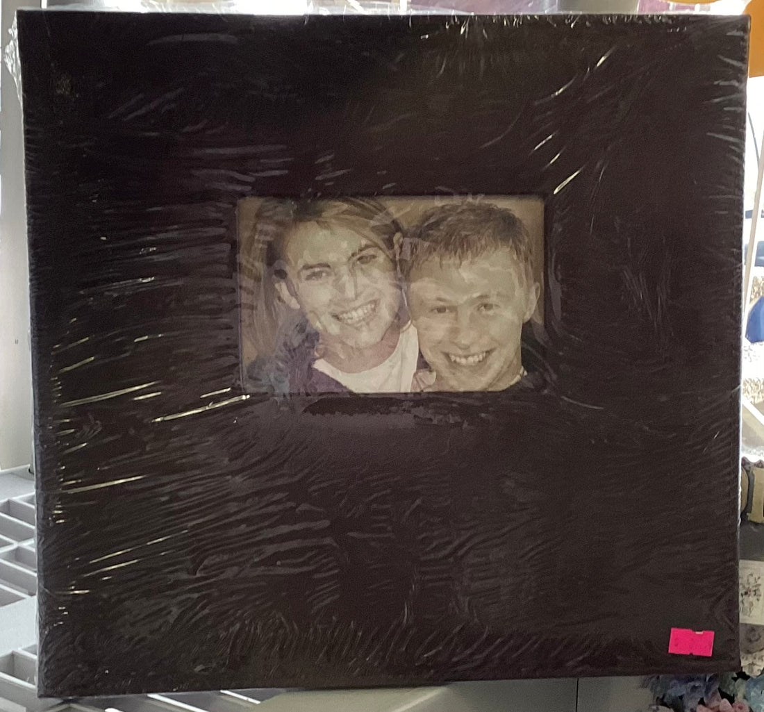 Scrapbooksrus BROWN STITCHED 2 ALBUM SET 12”X12” & 8”X8” Postbound Scrapbooks