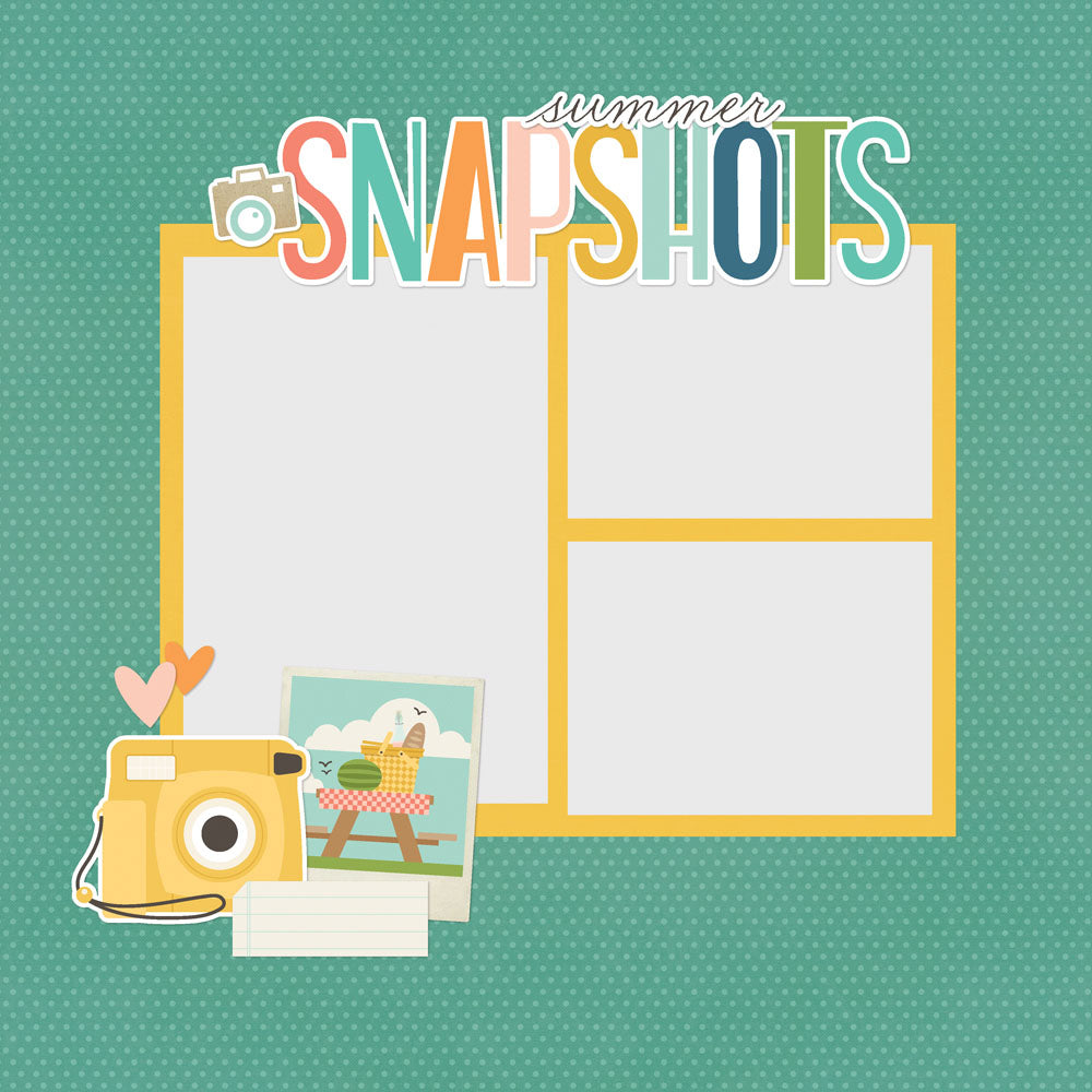Simple Stories Simple Pages SUMMER SNAPSHOTS Page Pieces