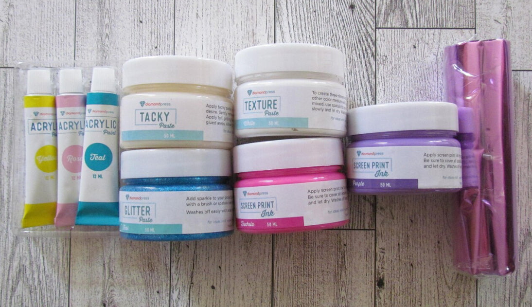 Diamond Press VALENTINES Mix Media Kit