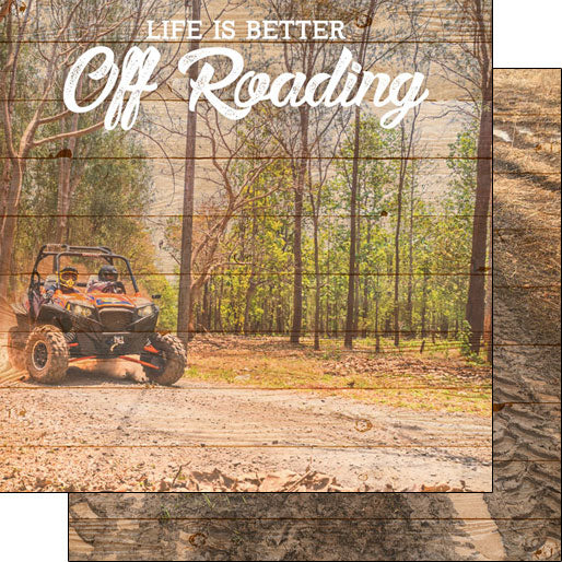 Life Is Better OFF ROADING KIT 5pc Scrapbook Papers Stickers