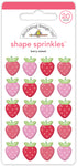 Doodlebug BERRY SWEET Shape Sprinkles 20pc