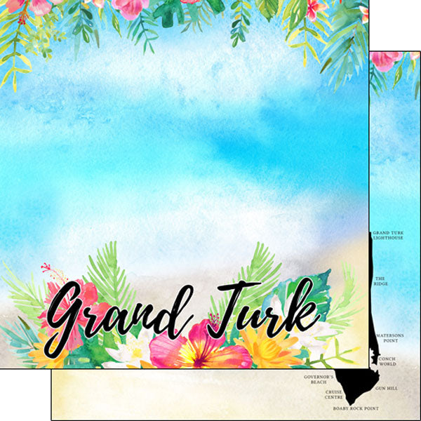 Scrapbooksrus GRAND TURKS AND CAICOS 12”X12” Scrapbook Kit
