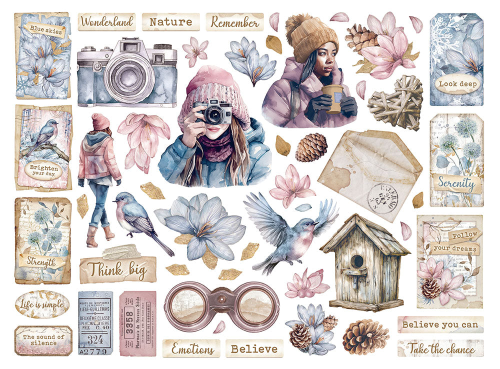 Stamperia DEWDROPS Chipboard Die Cuts