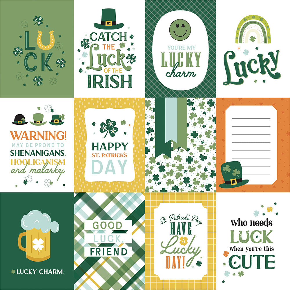 Echo Park LUCKY CHARM 12"X12" Scrapbook Paper
