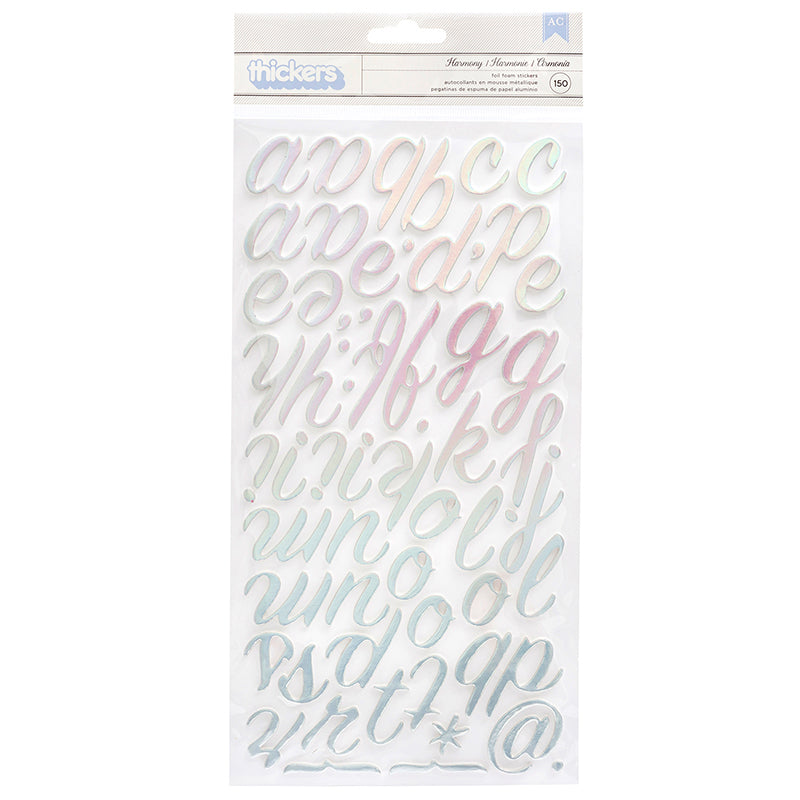 Thickers HARMONY Foil Foam Stickers 150pc