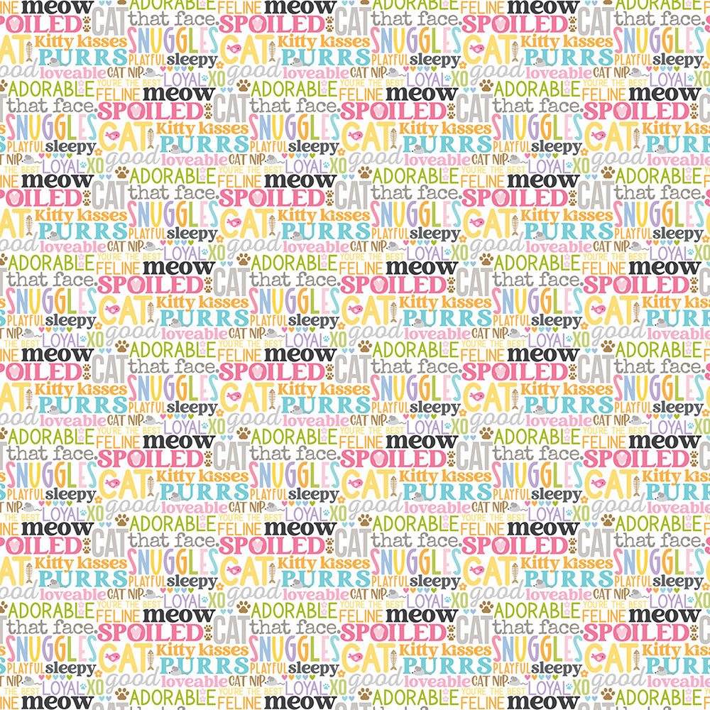 Bella Blvd MEOW 12"X12" Scrapbook Paper