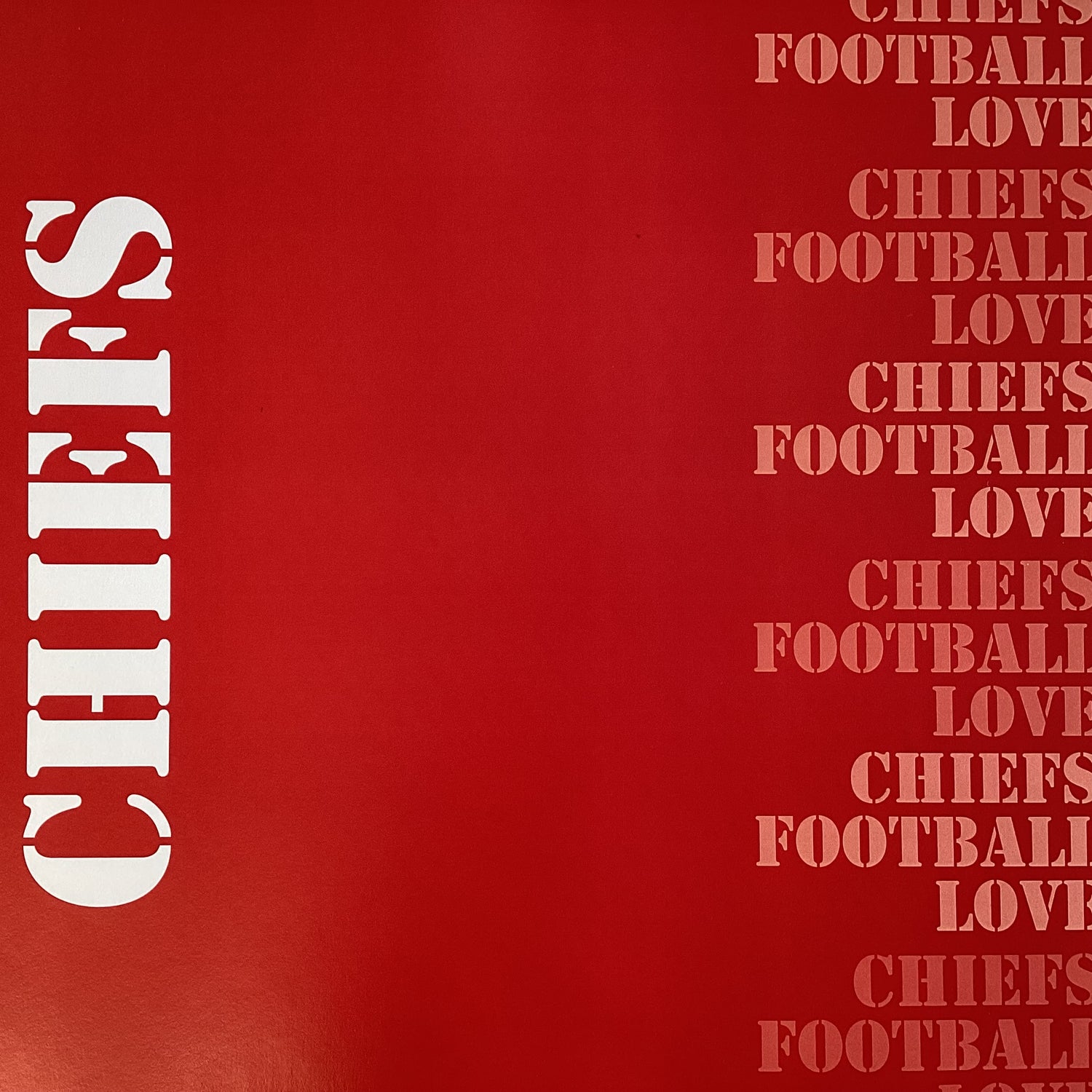 Scrapbooksrus CHIEFS FOOTBALL 12"X12" Scrapbook Paper Kit 12 Sheets
