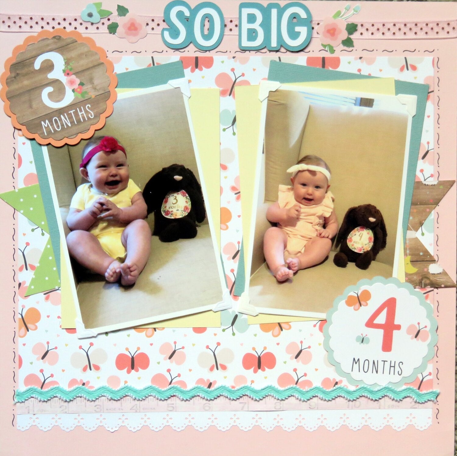Echo Park BABY GIRL 12"X12" Scrapbook Collection Kit