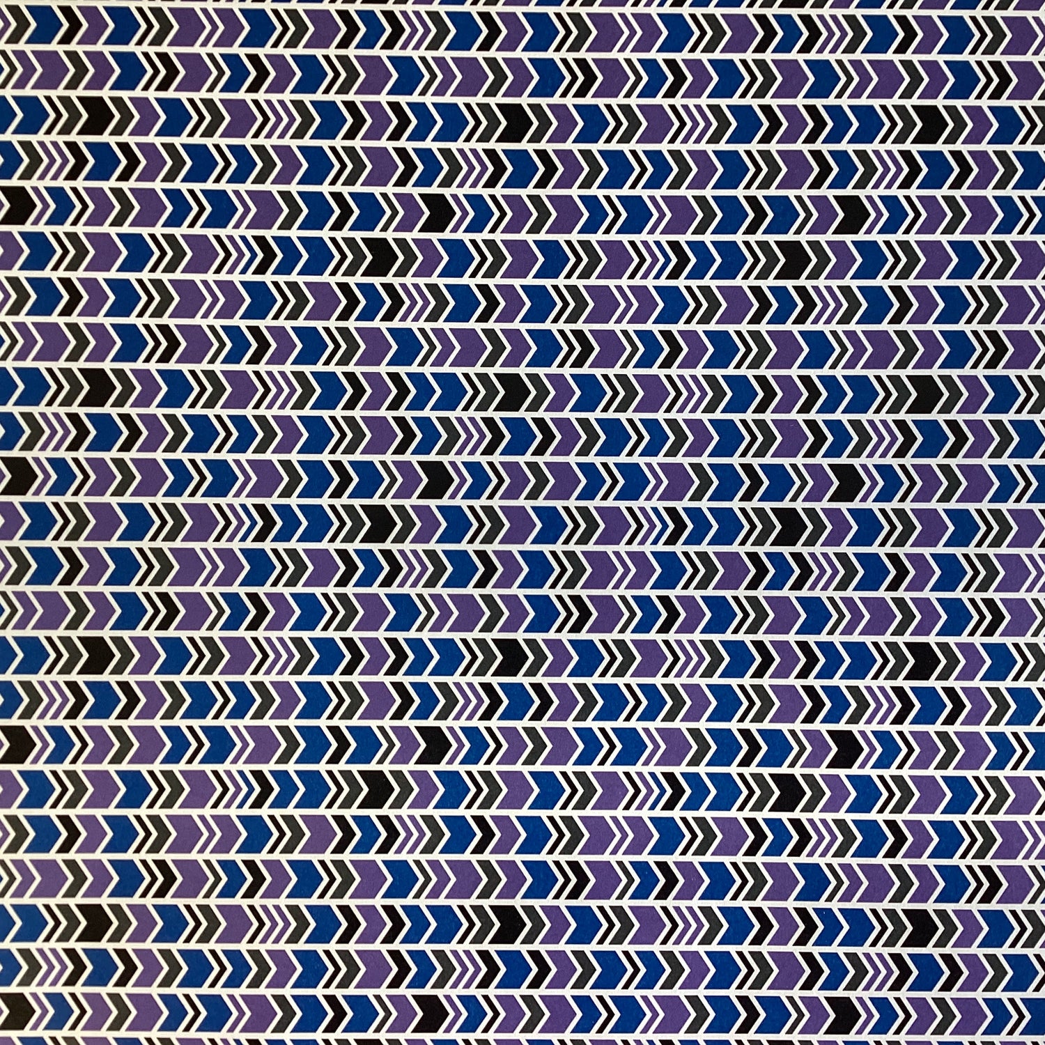 CHEVRON ARROWS Purple Royal Blue 12”X12” Scrapbook Paper