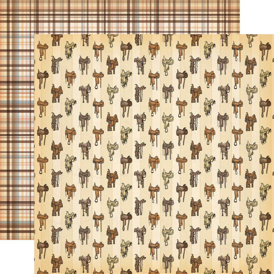 Carta Bella COWBOYS 12"X12" Scrapbook Paper