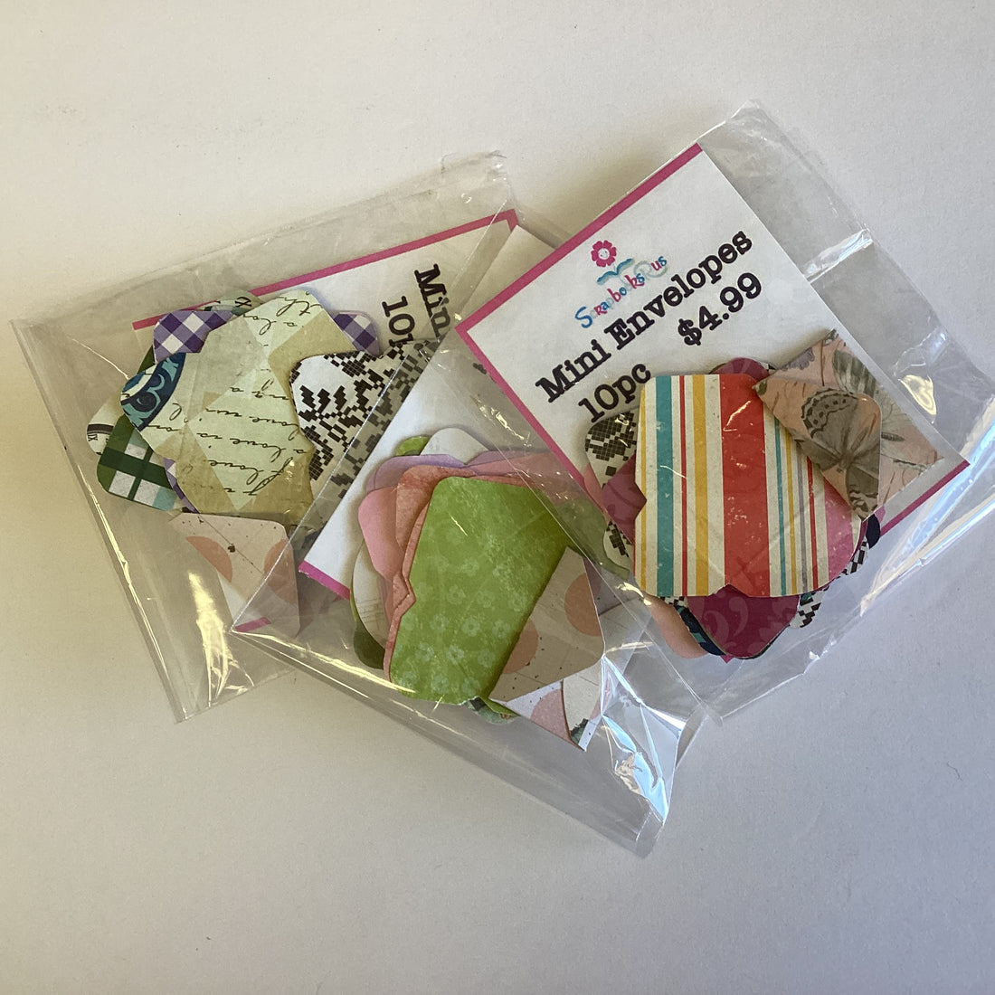 Scrapbooksrus MINI ENVELOPES Diecuts 10pc