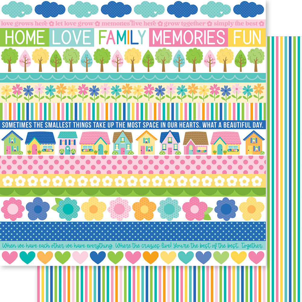 Bella Blvd LOVE GROWS HERE 12"X12" Scrapbook Paper