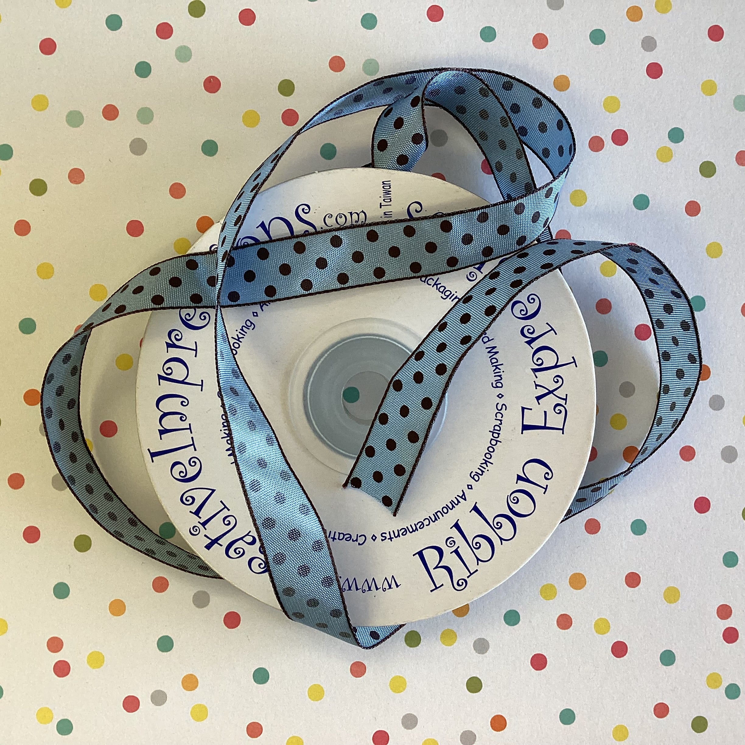 Creative 1/2" POLKA DOT RIBBON Trim 1 yard yd