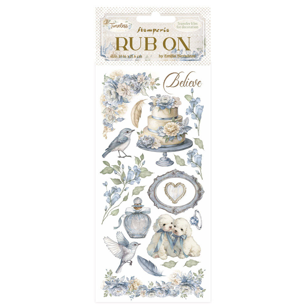 Stamperia Timeless CAKE RUB ON Rubon Sheet