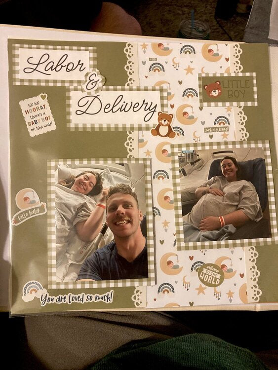 Echo Park SPECIAL DELIVERY BABY BOY 12"X12" Scrapbook Collection Kit